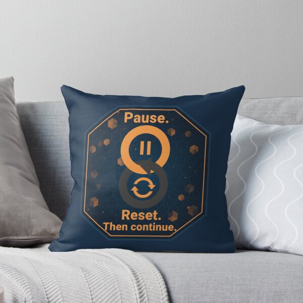 Item preview, Pause Reset Continue Productivity Motivation T-Shirt designed and sold by ArthUpscale.