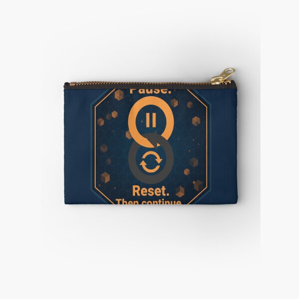 Item preview, Pause Reset Continue Productivity Motivation T-Shirt designed and sold by ArthUpscale.