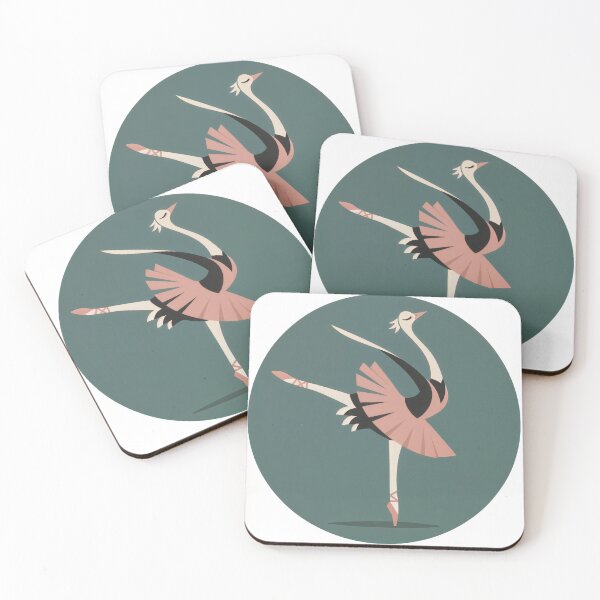 Item preview, T-Shirt - Sticker - Whimsical Ostrich Ballerina in Elegant Pose designed and sold by ForeverPrintsOK.