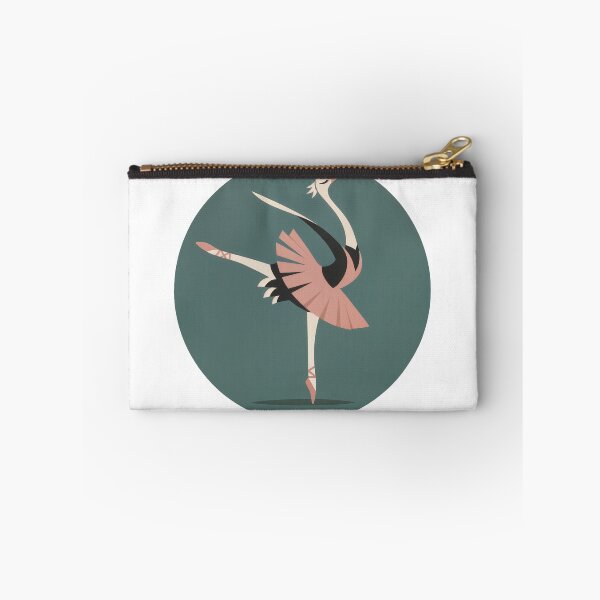 Item preview, T-Shirt - Sticker - Whimsical Ostrich Ballerina in Elegant Pose designed and sold by ForeverPrintsOK.