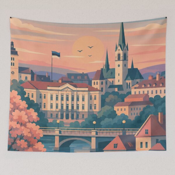 Item preview, Tartu Estonia Travel Poster designed and sold by MatthewHeights.