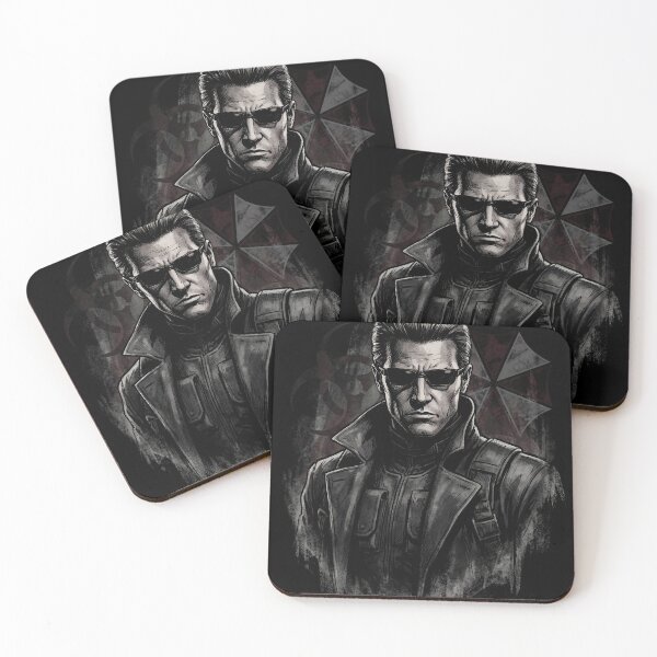 Item preview, Vaporwave Resident Evil Albert Wesker Sunglasses Red Eyes Superhuman Design designed and sold by Senpaiwaves.