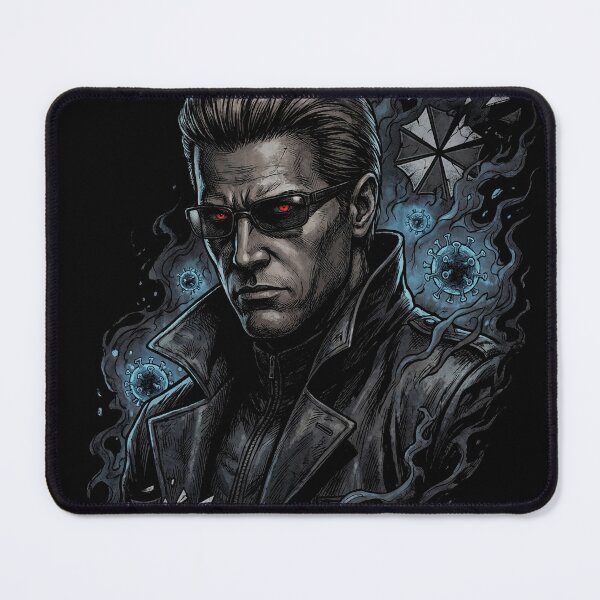 Item preview, Vaporwave Resident Evil Albert Wesker Sunglasses Red Eyes Superhuman Design designed and sold by Senpaiwaves.