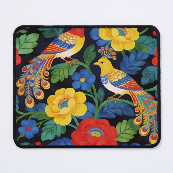 Aperçu de l'œuvre Mexican Folk Art Bird Flower créée et vendue par Dreambase.