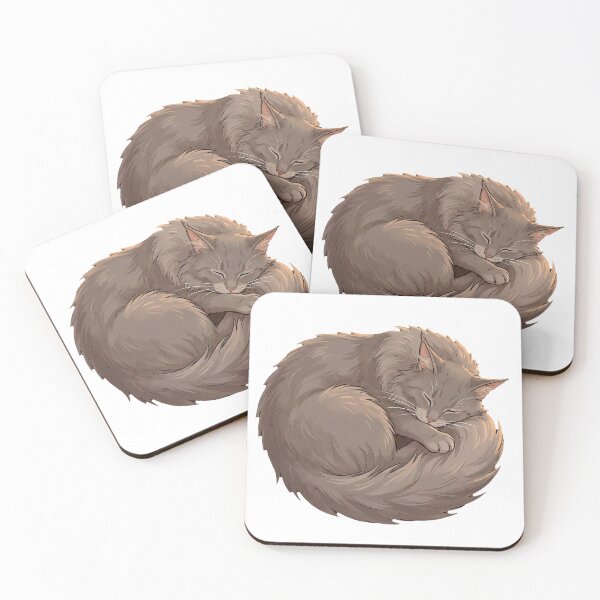 Item preview, Maine Coon Mood #05: Cozy Cat Nap designed and sold by Quiet Joy Studio.