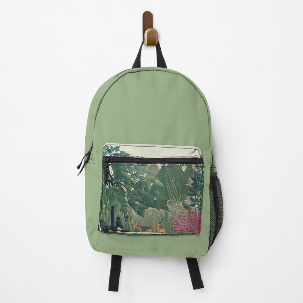 Item preview, Deer at the Waterfall Exotic Landscape Henri Rousseau Art designed and sold by ArtUnova.