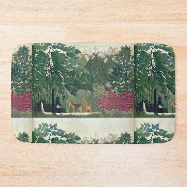 Item preview, Deer at the Waterfall Exotic Landscape Henri Rousseau Art designed and sold by ArtUnova.