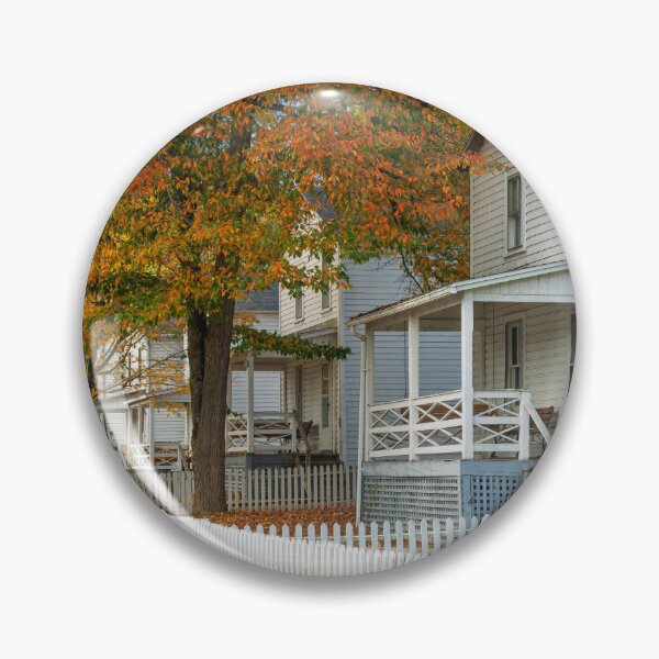 Item preview, Charming Suburban Scene in Autumn designed and sold by Gerard Fornarotto.