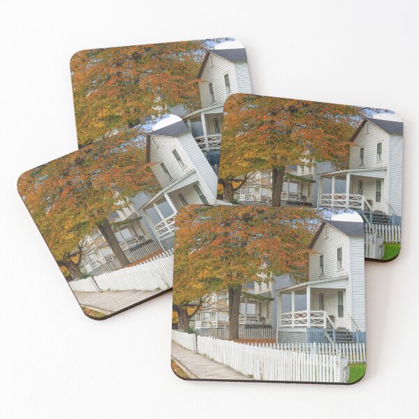 Item preview, Charming Suburban Scene in Autumn designed and sold by Gerard Fornarotto.