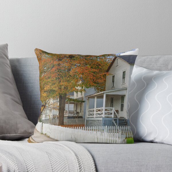 Item preview, Charming Suburban Scene in Autumn designed and sold by Gerard Fornarotto.