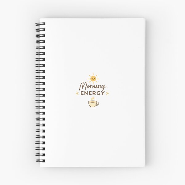 Item preview, Morning Energy  :  minimal white background, clean typography "Morning Energy", small sun icon, warm tone, modern coffee mug design designed and sold by Billion-design.