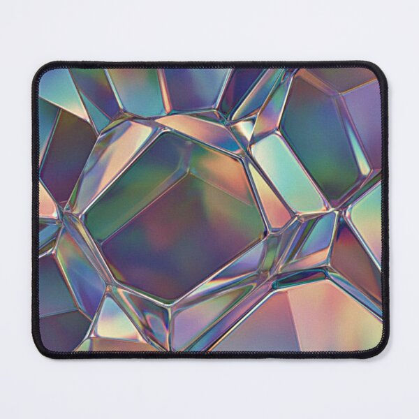 Item preview, Iridescent Prism Crystal Geometric Pattern designed and sold by IntelliMindDesigns.
