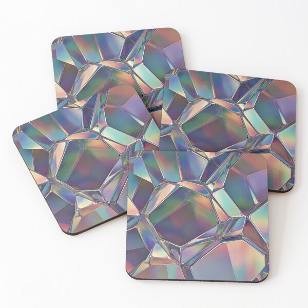 Item preview, Iridescent Prism Crystal Geometric Pattern designed and sold by IntelliMindDesigns.