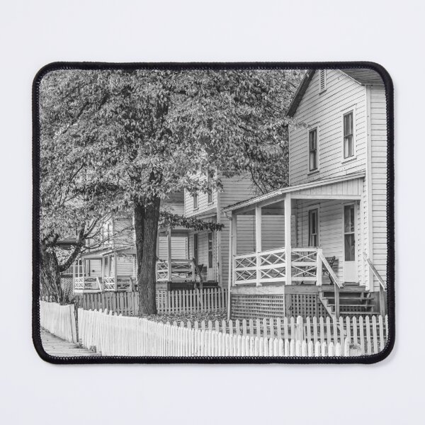 Item preview, Charming Suburban Scene in Autumn B+W designed and sold by Gerard Fornarotto.