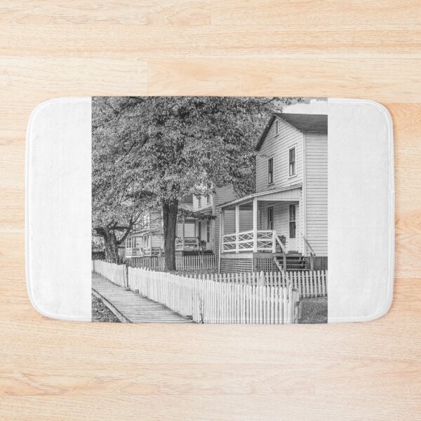 Item preview, Charming Suburban Scene in Autumn B+W designed and sold by Gerard Fornarotto.