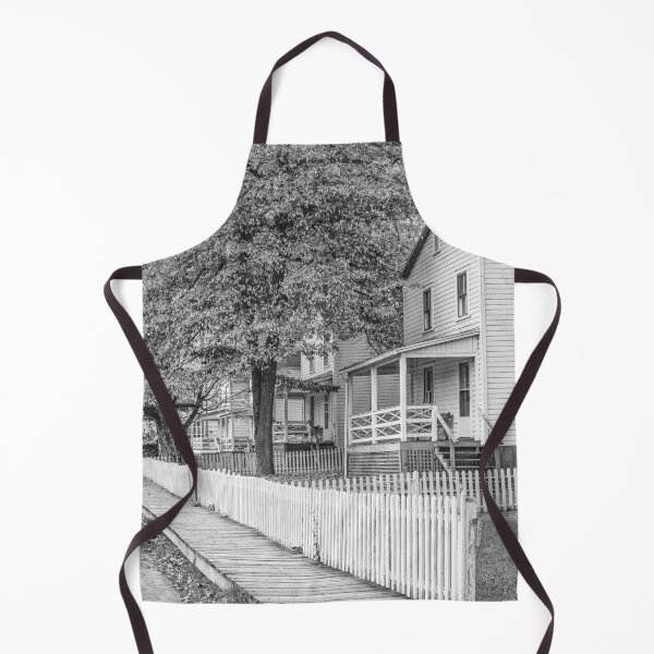 Item preview, Charming Suburban Scene in Autumn B+W designed and sold by Gerard Fornarotto.