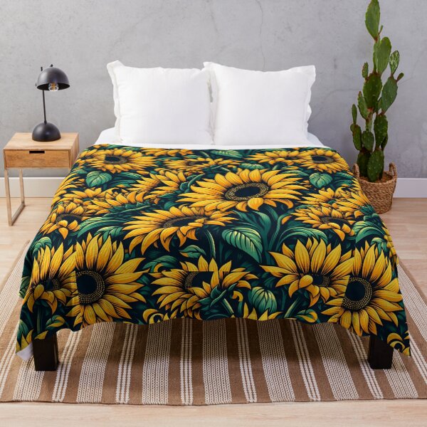 Item preview, Midnight Garden Sunflower Field designed and sold by Apex Designs.
