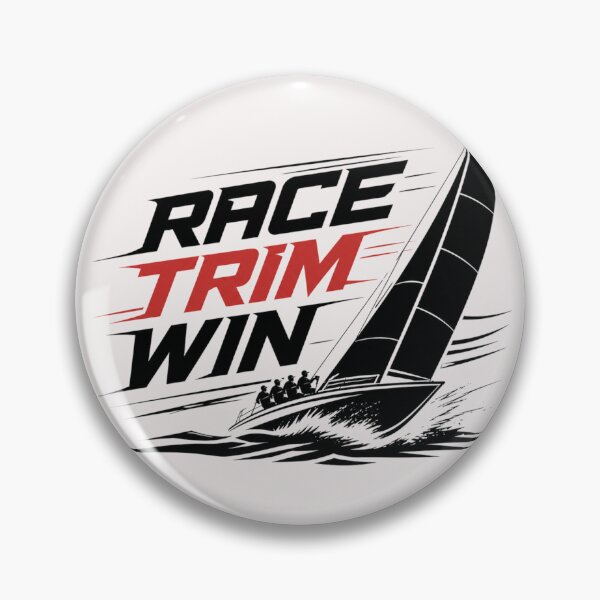 Item preview, Race Trim Win Sailing Boat Design – Fast Yacht Racing Graphic for Sailors & Regatta Fans designed and sold by MWSailingClub.