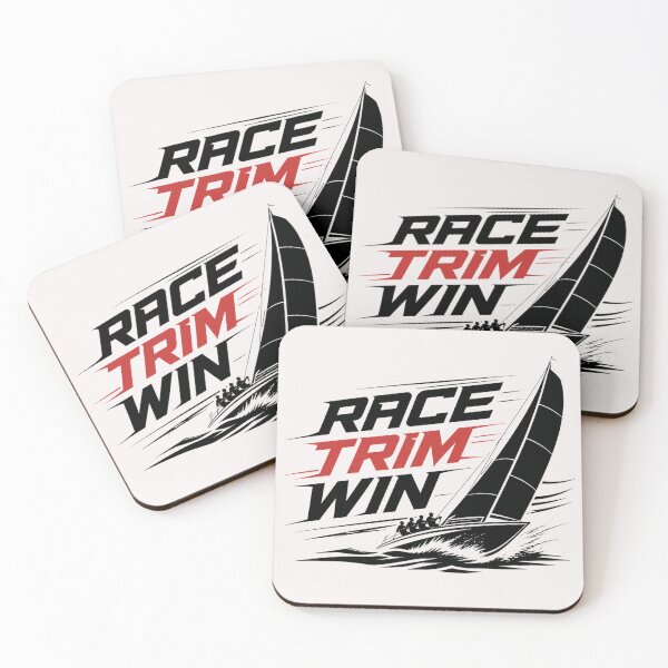 Item preview, Race Trim Win Sailing Boat Design – Fast Yacht Racing Graphic for Sailors & Regatta Fans designed and sold by MWSailingClub.