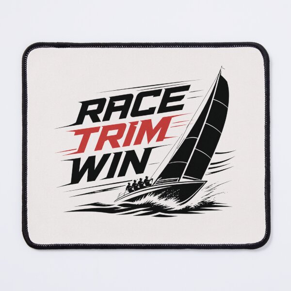 Item preview, Race Trim Win Sailing Boat Design – Fast Yacht Racing Graphic for Sailors & Regatta Fans designed and sold by MWSailingClub.