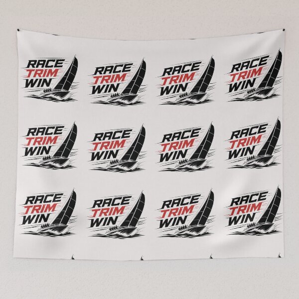 Item preview, Race Trim Win Sailing Boat Design – Fast Yacht Racing Graphic for Sailors & Regatta Fans designed and sold by MWSailingClub.