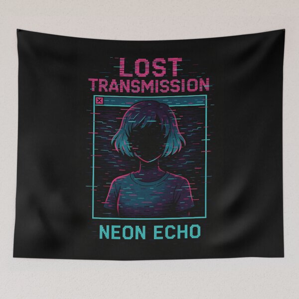 Item preview, Lost Transmission #2 – Neon Echo designed and sold by JupiterGlitchEmpire.