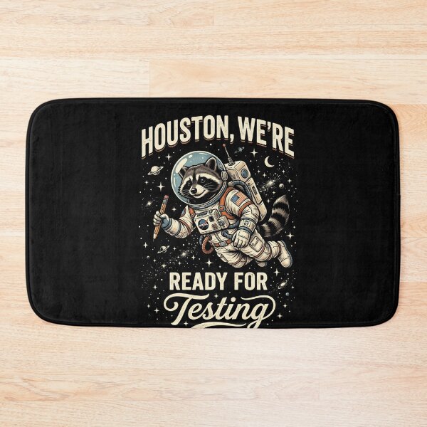 Item preview, Houston, We're Ready For Testing Raccoon Astronaut Space Engineer Science Lover designed and sold by FormalDehyena.