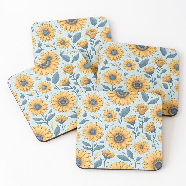 Item preview, Soft Botanical Sunflower Repeat designed and sold by Apex Designs.