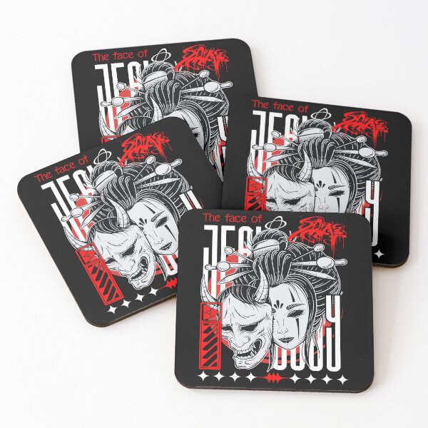 Item preview, The Face of Jealousy - Cyber Oni Geisha Streetwear Art designed and sold by CozyThinker.