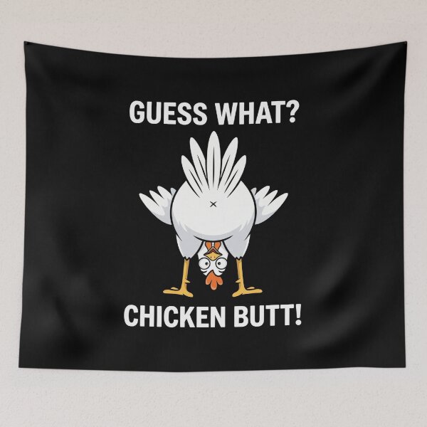 Item preview, Guess What Chicken Butt Funny Chicken Lover Farm Humor Joke designed and sold by FormalDehyena.