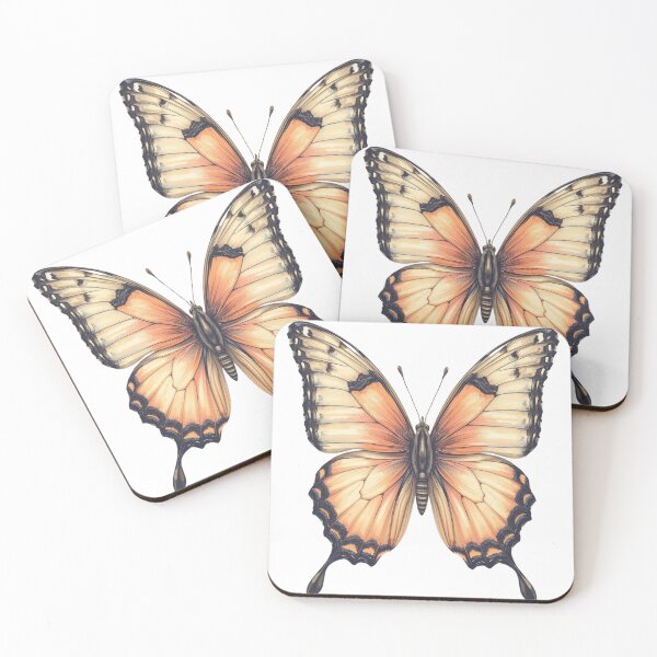Item preview, The butterfly flies in an orange hue. designed and sold by Art70shop.