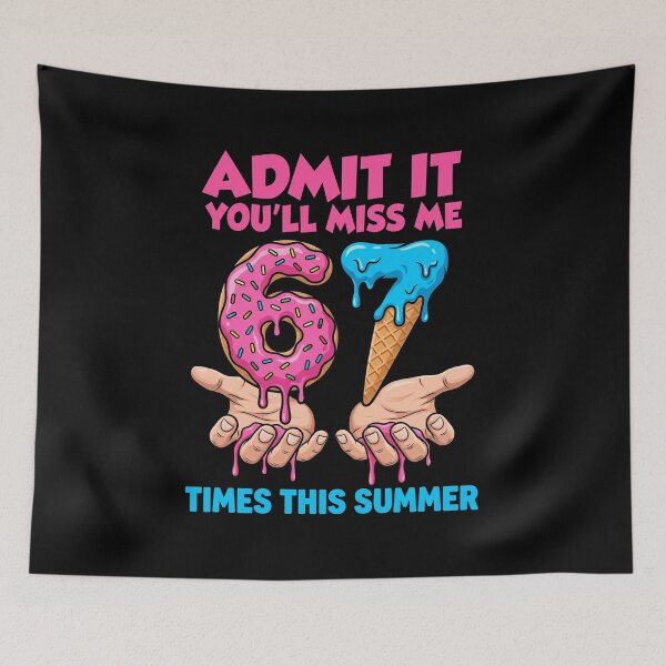 Item preview, Admit It You'll Miss Me 67 Times This Summer 67th Birthday Humor designed and sold by FormalDehyena.
