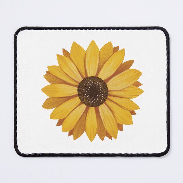 Item preview, Golden Sunflower Bloom Minimal Floral Drawing Illustration designed and sold by thecoloursandme.