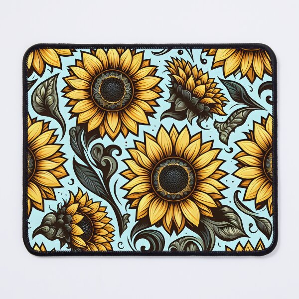 Item preview, Decorative Sunflower Scrollwork Pattern designed and sold by Apex Designs.