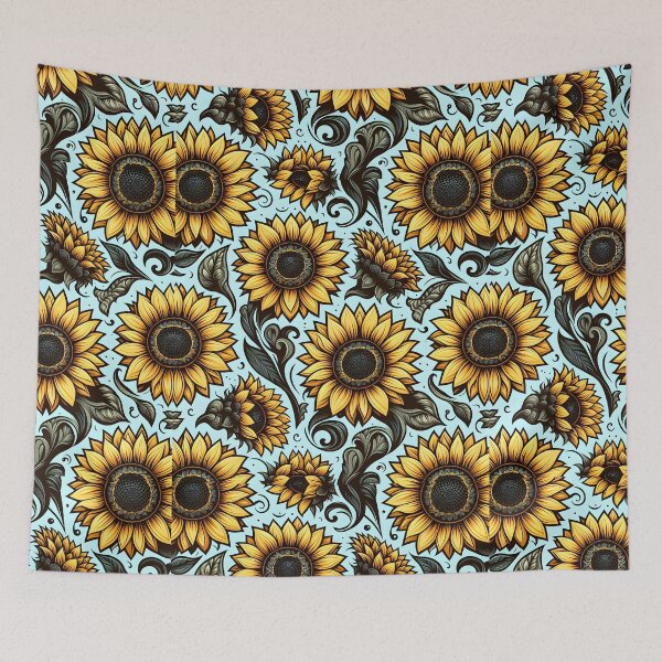 Item preview, Decorative Sunflower Scrollwork Pattern designed and sold by Apex Designs.