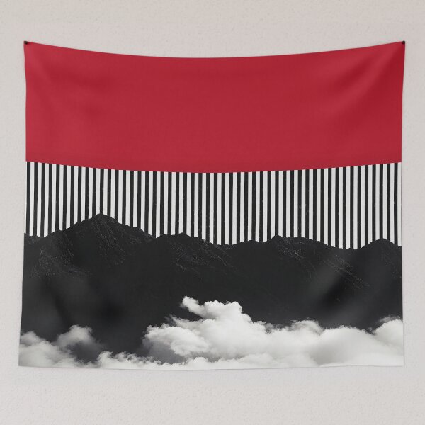 Item preview, Veil – Dark Minimalist Mountains Above Clouds designed and sold by Underdott.