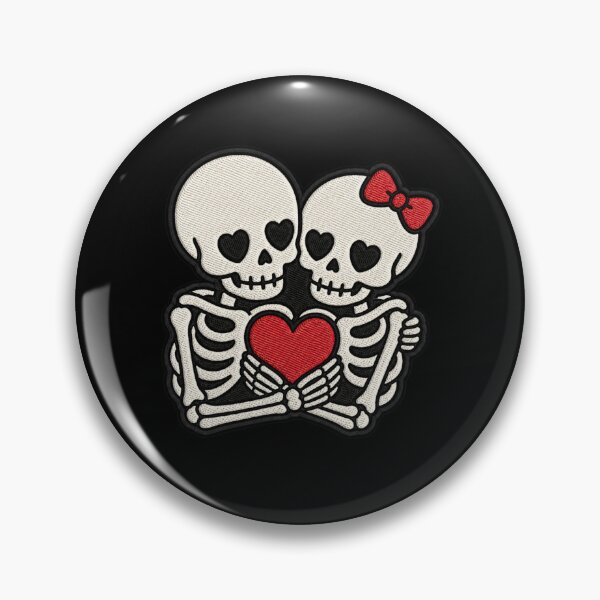 Item preview, Skeleton Couple Hug – Gothic Love Romantic Design designed and sold by ColorSplash123.