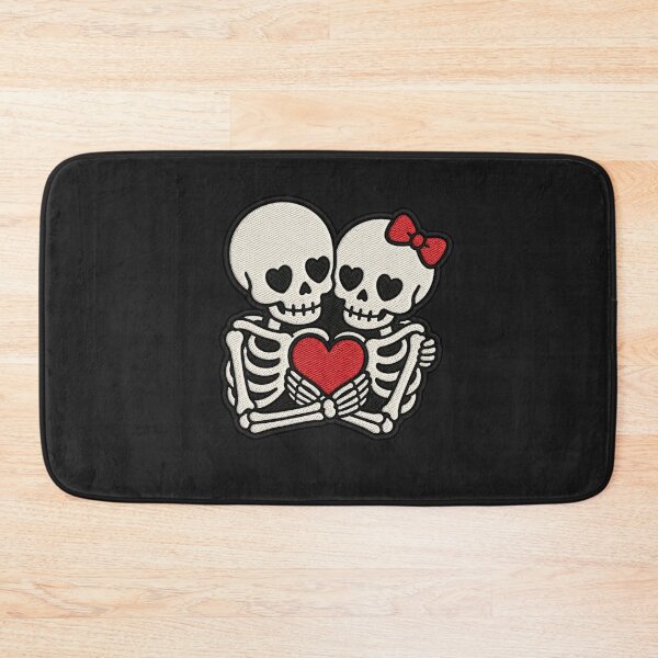 Item preview, Skeleton Couple Hug – Gothic Love Romantic Design designed and sold by ColorSplash123.