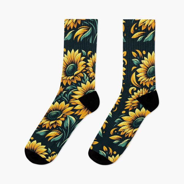 Item preview, Graphic Sunflower Bouquet on Black designed and sold by Apex Designs.