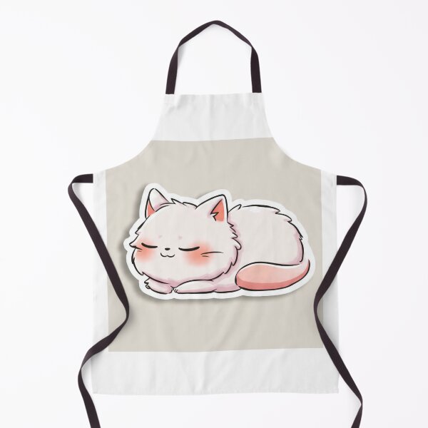 Aperçu de l'œuvre Cute Sleepy Cat Kawaii – Cozy Pastel Cartoon créée et vendue par Chicbyvalde973.