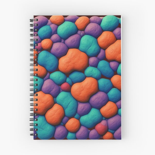 Item preview, Vibrant Clay Pebble Abstract Pattern | Bold Modern Color Pop designed and sold by M22--.