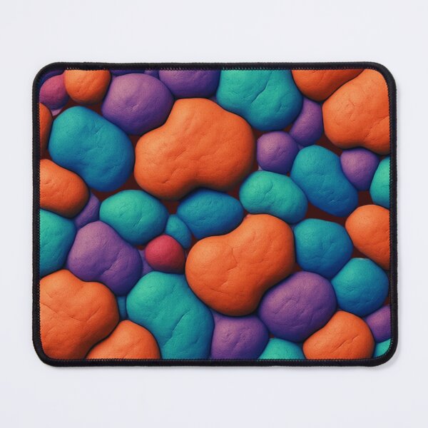 Item preview, Vibrant Clay Pebble Abstract Pattern | Bold Modern Color Pop designed and sold by M22--.