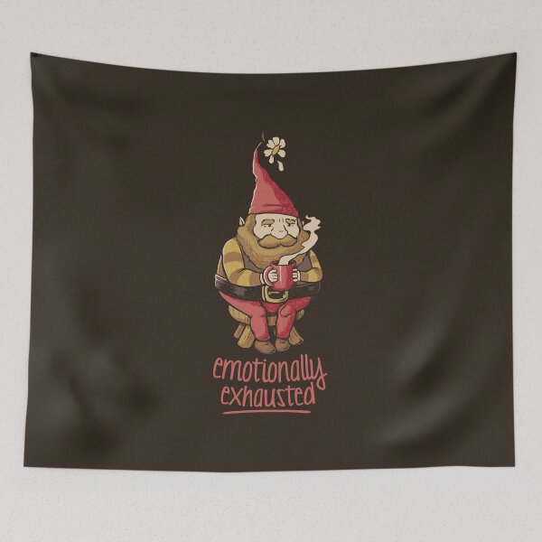 Item preview, Emotionally Exhausted Gnome by Tobe Fonseca designed and sold by Tobe Fonseca®.