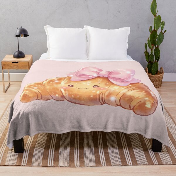 Item preview, Cute Croissant with Bow Kawaii Aesthetic designed and sold by o101.