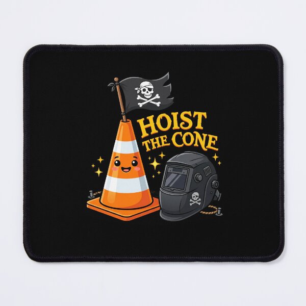 Item preview, Hoist The Cone Welder Construction Road Worker Tradesman designed and sold by FormalDehyena.