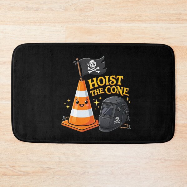 Item preview, Hoist The Cone Welder Construction Road Worker Tradesman designed and sold by FormalDehyena.