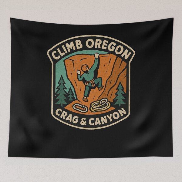 Item preview, Climb Oregon Crag And Canyon designed and sold by SiarheiYur.