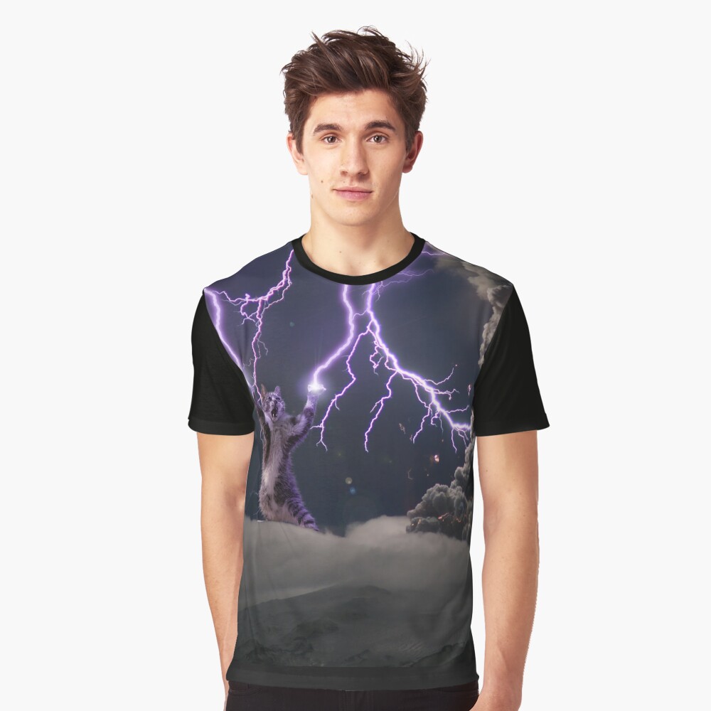 lightning cat shirt