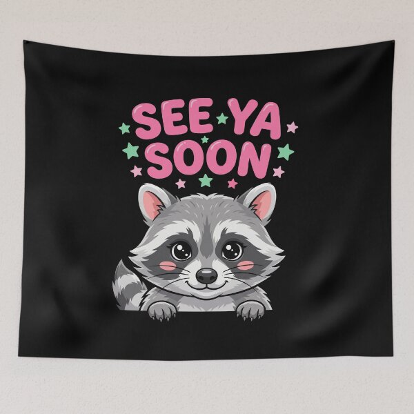 Item preview, See Ya Soon Raccoon Animal Lover designed and sold by FormalDehyena.