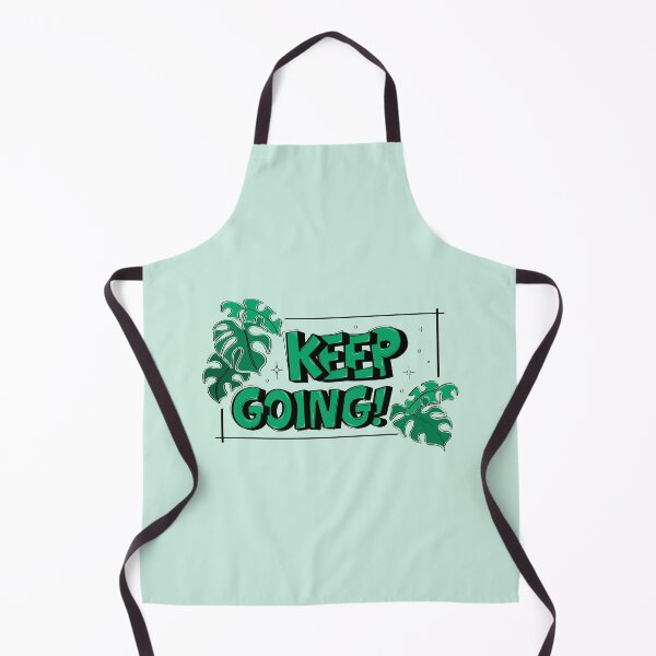 Item preview, Keep Going Motivational Quote Green Tropical Monstera Leaf Handlettering designed and sold by eunikefebe.